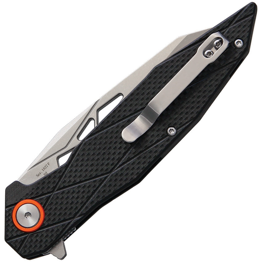 Artisan Cygnus Framelock Black Pocket Knife - Survival Box